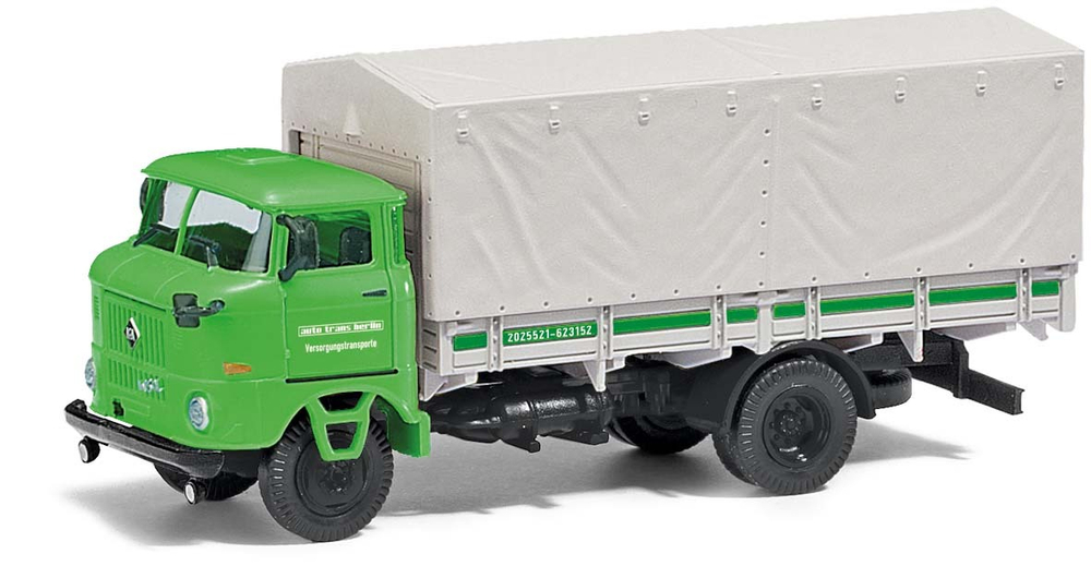 Грузовик IFA W50L Sp, тент, зеленый (H0, 1:87)