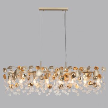 Люстра подвесная 8*E14 5104/8A золотистый/прозрачный Coins Odeon Light