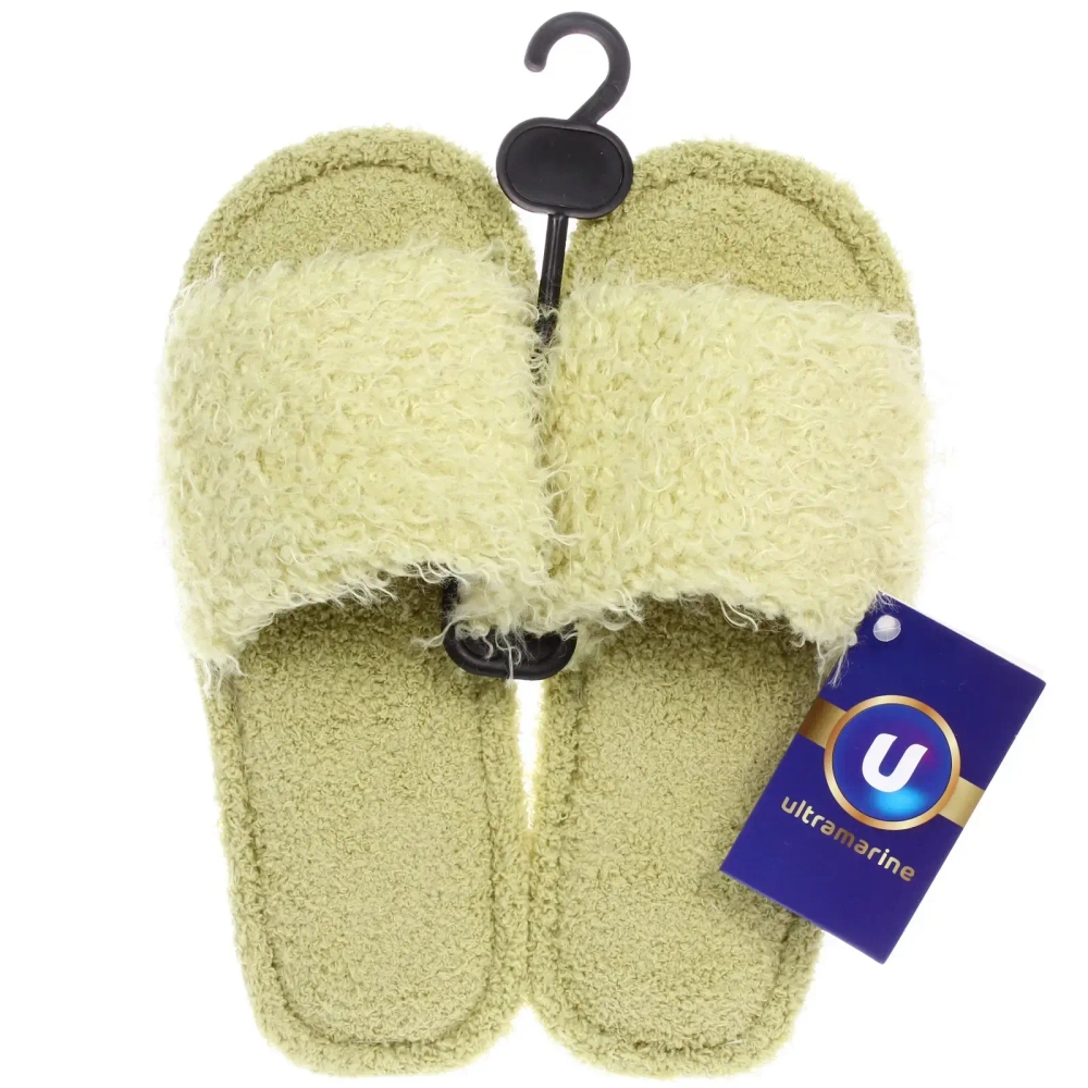 Тапочки женские домашние «COMFORT», цвет зелёный, р-р 40-41
