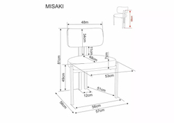 Стул SIGNAL MISAKI t.254 серый/черный
