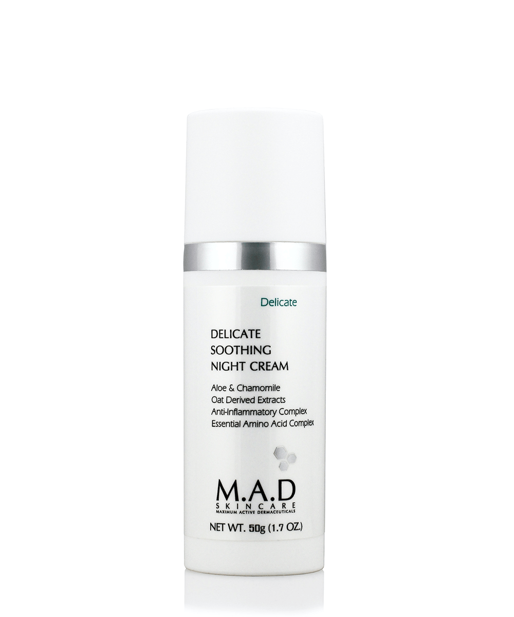 M.A.D. Skincare Успокаивающий ночной крем для ухода за чувствительной кожей,50мл | Delicate Soothing Night Cream