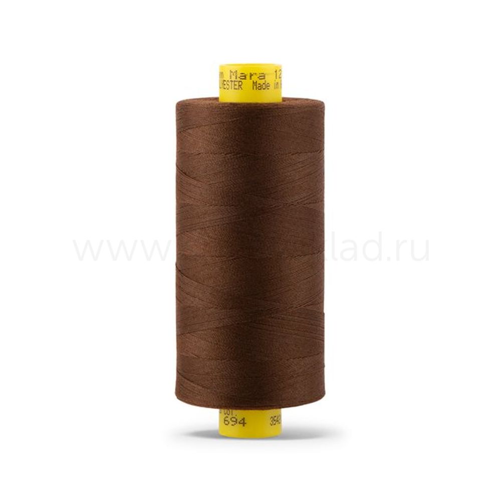 Нитка Gutermann Mara 120 (1000 метров), 1 кат., универсальная | 694 кофейный