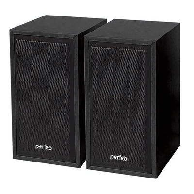Колонки Perfeo CABINET 2*3 Вт USB, чёрн. дерево PF-84-BK