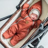 Комбинезон демисезонный стеганый "Терракот" 0+