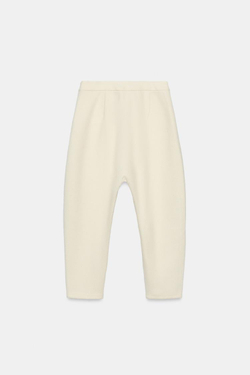 ZARA БРЮКИ С НИЗКОЙ ПОСАДКОЙ, ЭКРЮ
