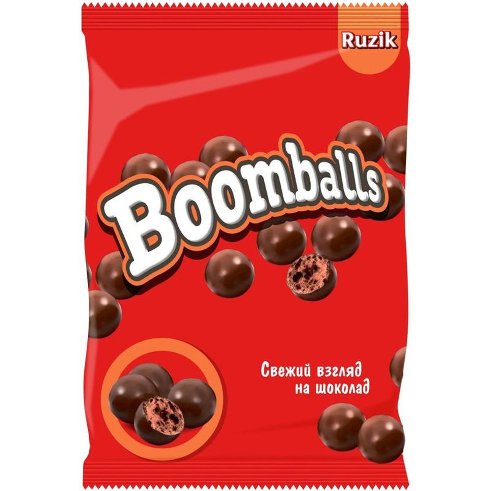 Конфеты в молочном шоколаде с хрустящим шариком "ROOMBALLS"