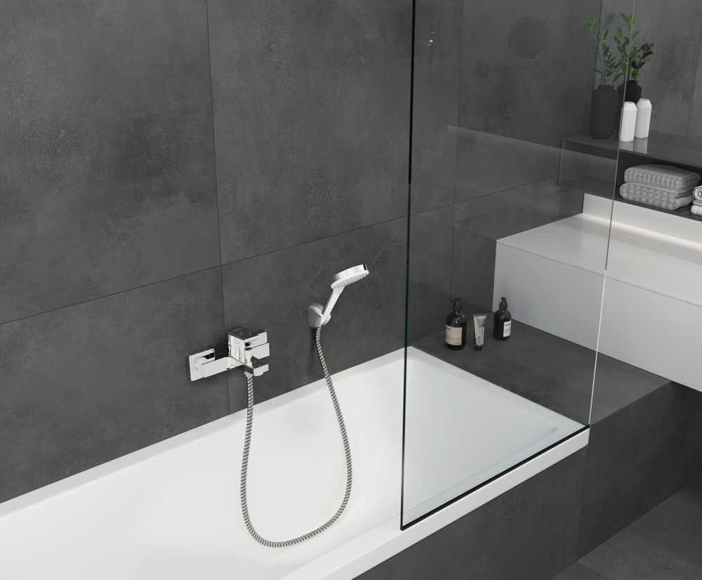 Смеситель для ванны Hansgrohe Vernis Shape однорычажный, внешнего монтажа 71450000