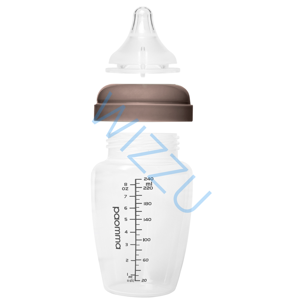 Пластиковая бутылочка Paomma 240 мл Taupe