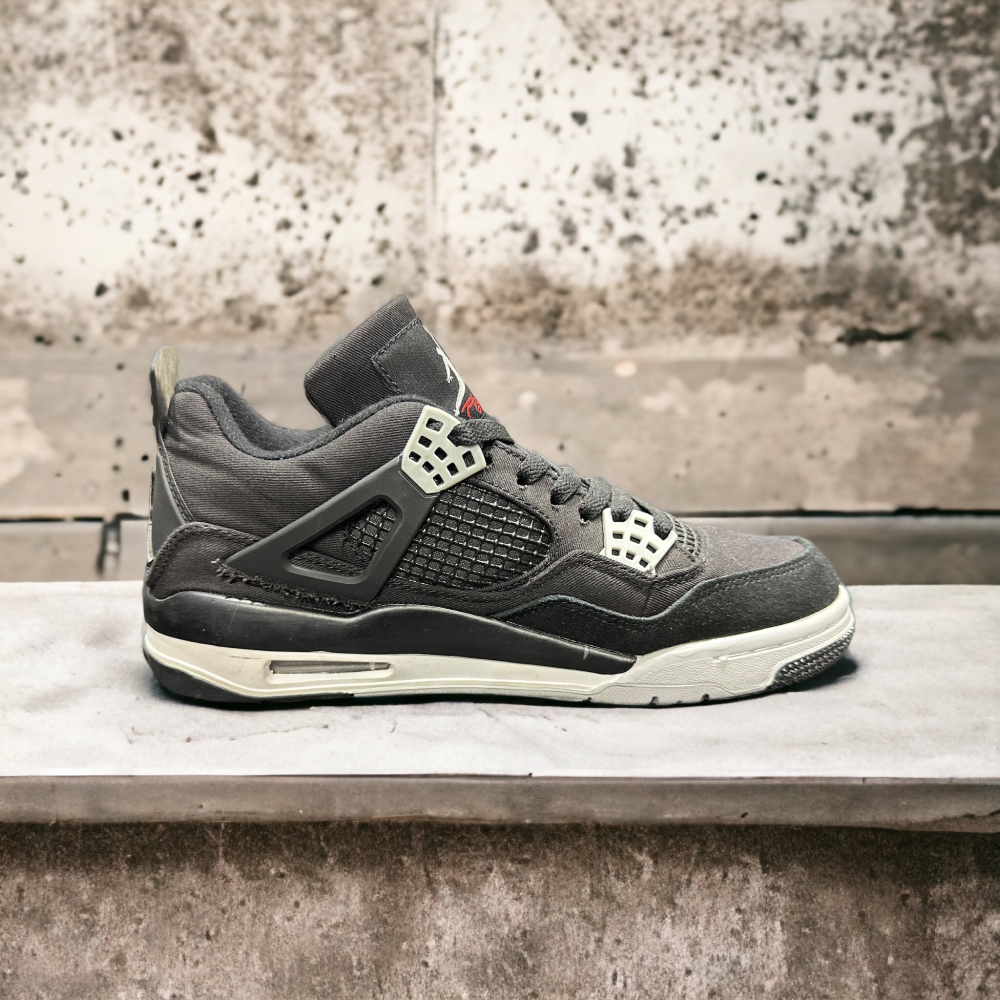 Nike Air Jordan 4 • Black Canvas