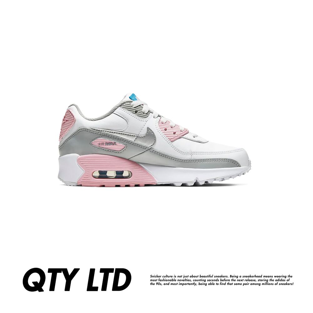 Кроссовки Nike Air Max 90 GS "Leather Metallic Silver"