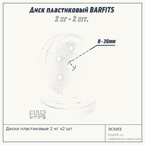 Диски пластиковые 2 кг х2 шт — от 400 ₽