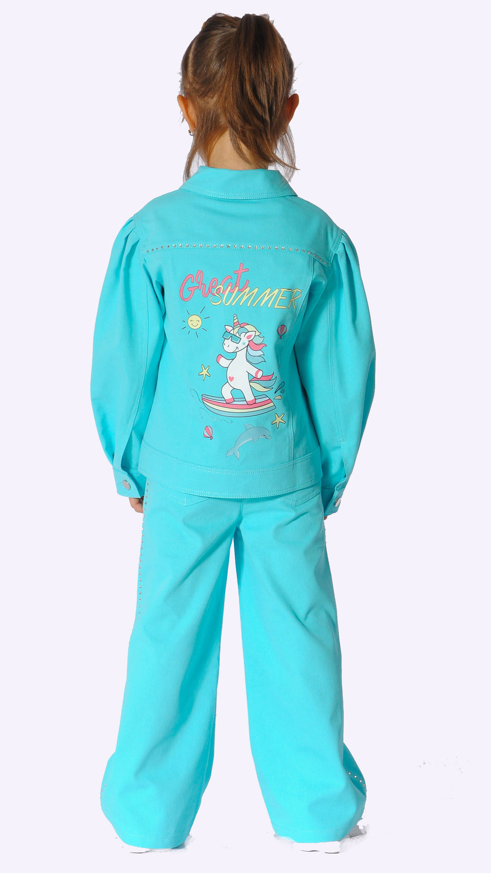 Брюки джинсовые для девочки 3-6 лет Fleur de Vie