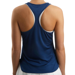 Женская теннисная майка BIDI BADU Mea Tech Tank Top Women - Dark Blue, White