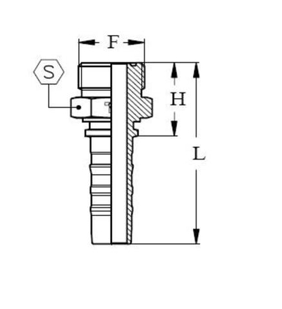 Фитинг DN 20 ORFS (Ш) 1.3/16 CS