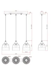 Подвесной светильник Mesh FR5334PL-03W Freya