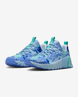 Кроссовки женские Nike Free Metcon 6 (Сине-Голубые)