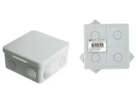 Распаячная коробка ОП 100х100х55мм, крышка, IP54, 8вх. (60шт) TDM SQ1401-0113