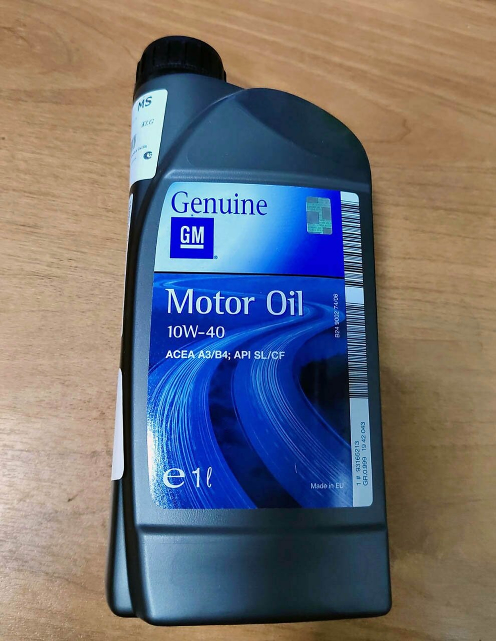 Масло моторное GM Motor Oil 10W-40 полусинтетическое 1 л 93165213