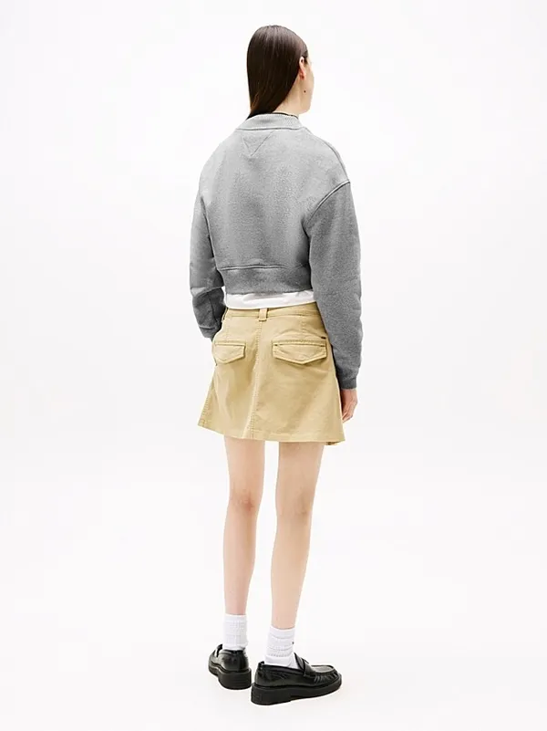 Толстовка женская TOMMY JEANS TJW CROP CNECK COLLA