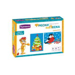 Фреска из песка №10 "Елка-Снегирь" (Развивашки)