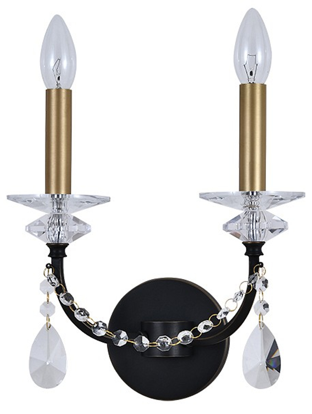 Бра Newport АНАСТАСИЯ 3972/A black+brass