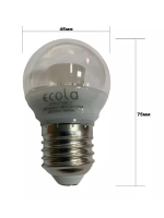 Светодиодная LED лампа G45 7W E27 с линзой тёпл 3шт
