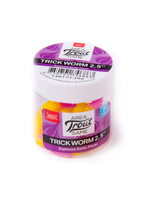 Слаги съедобные искусственные LUCKY JOHN Pro Series TRICK WORM 2,5in (6.35)/F05 7шт.