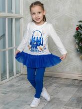 Комплект туника с лосинами "Сумочка в цветах" Luxury Baby
