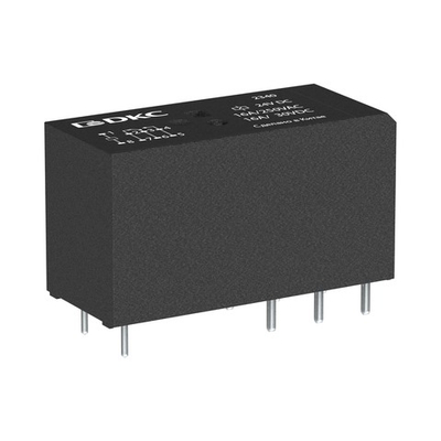 Реле миниатюрное низкопрофильное, 2CO, ком. ток 8А, AgSnO2, напряжение 230V AC