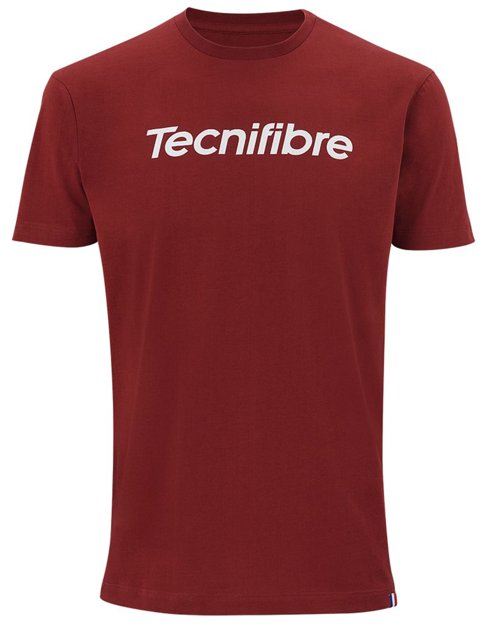 Детская футболка Tecnifibre Club Cotton Tee - cardinal
