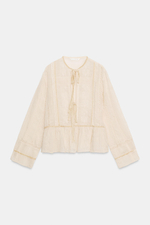 РОМАНТИЧНАЯ РУБАШКА С ЗАВЯЗКАМИ — ZW COLLECTION — ZARA