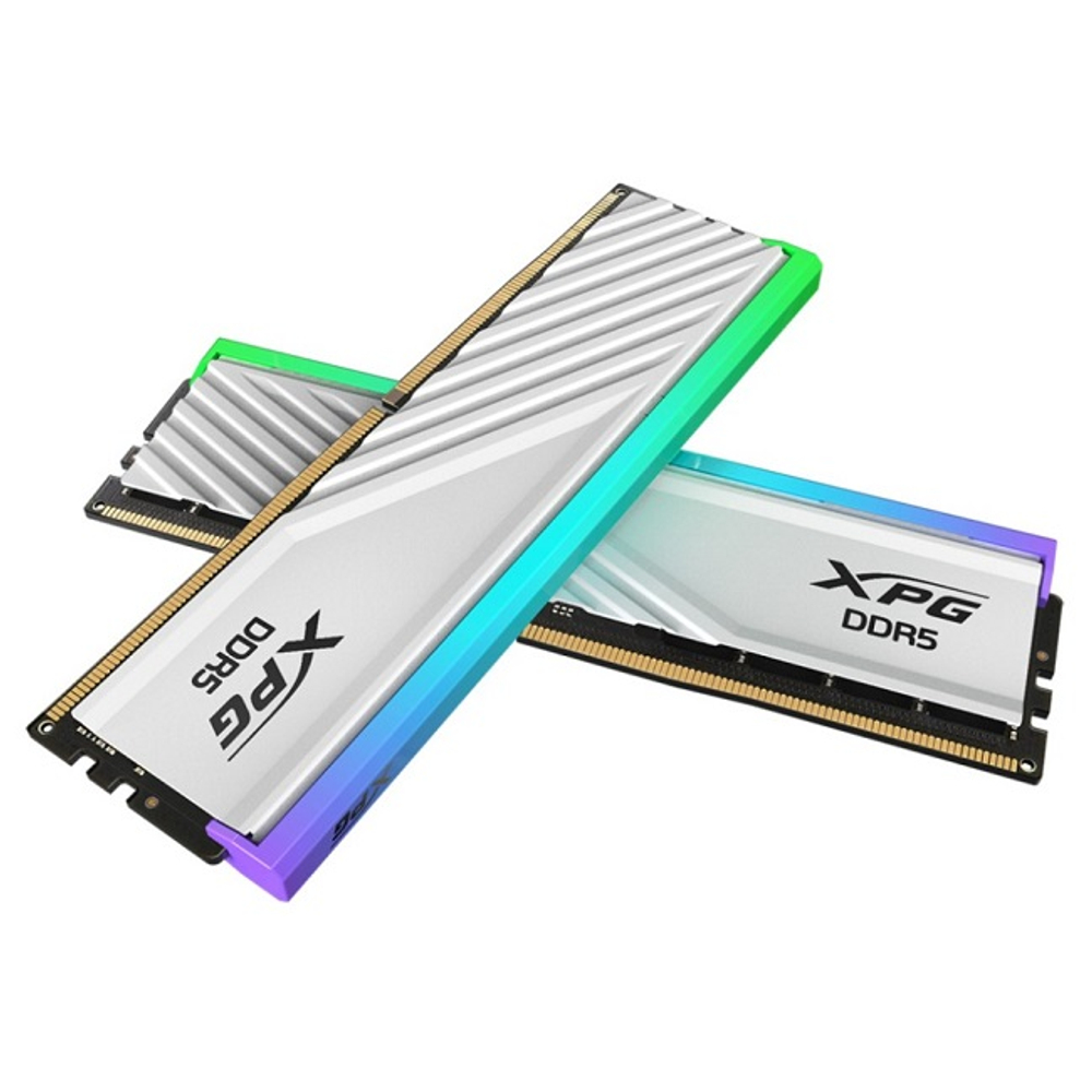 Оперативная память DIMM DDR5 64Gb, 6000Mhz, 2x32Gb, ADATA XPG Lancer Blade RGB White (AX5U6000C3032G-DTLABRWH)