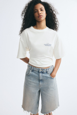 Футболка оверсайз с принтом — Кремовый/Nice - H&M