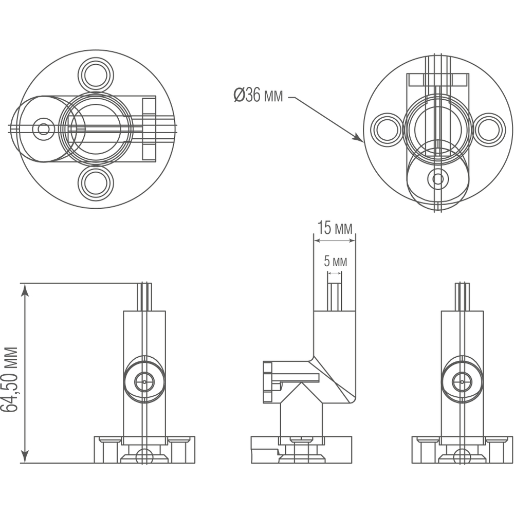 Размеры Inner Connector DL20651 B