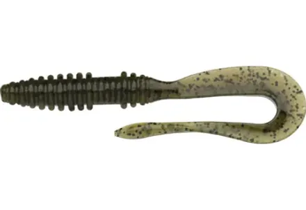 Приманка силиконовая Keitech Mad Wag Mini 2.5" #101 Green Pumpkin PP.
