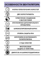 Вентилятор канальный шумоизолированный осевой 2 скорости ERA Pro PACIFIC 160 2SP