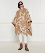 Хлопковое пончо Max Mara Leisure - коричневый(267360386)