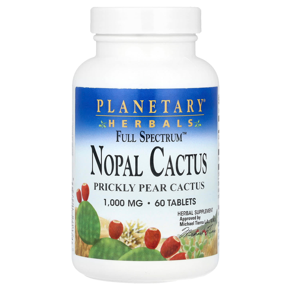 Planetary Herbals, Full Spectrum™, кактус, 60 таблеток