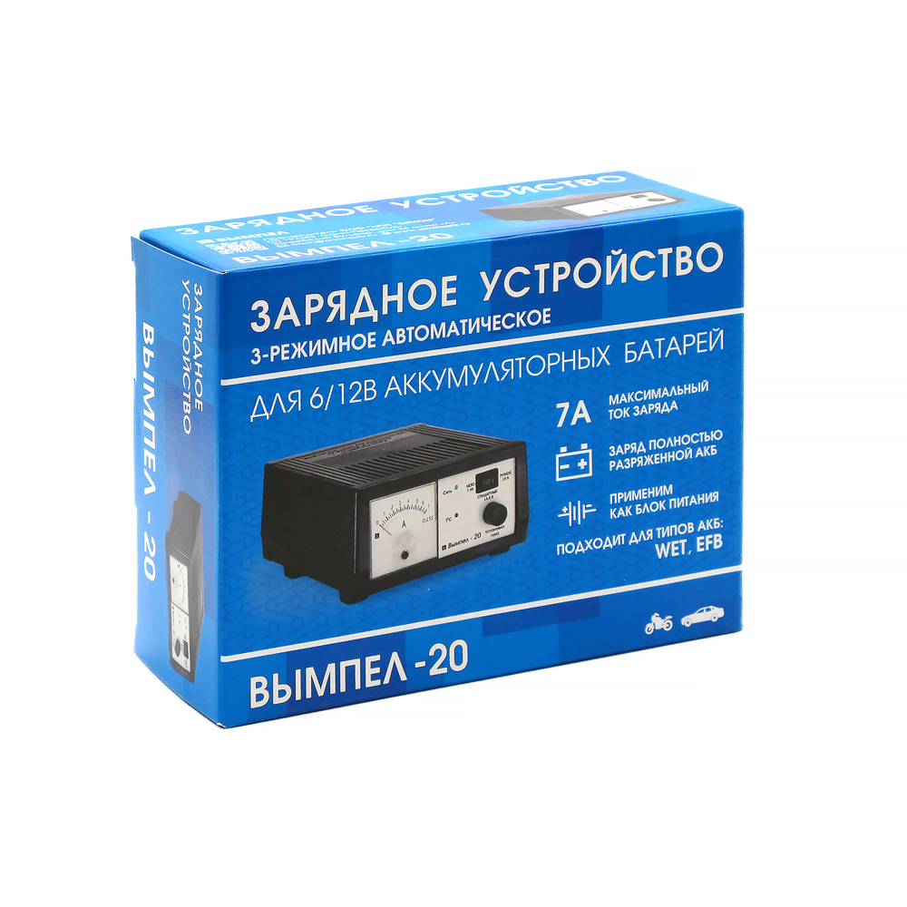 Зарядное устройство Вымпел 20 (0.9-7А,7.5-19В)