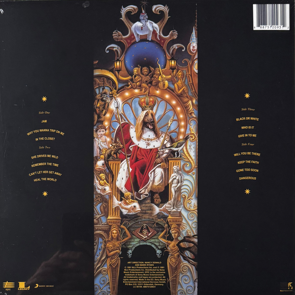 Michael Jackson ‎– Dangerous 2LP (Европа 2018г.)