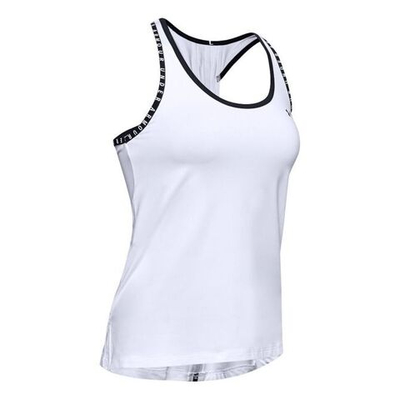 Женский топ теннисный Under Armour Knockout Tank - white/black