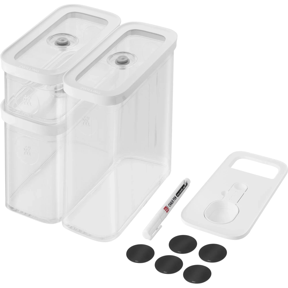 Zwilling Набор пластиковых серых контейнеров Fresh&Save Cube M EAN 4009839665851
