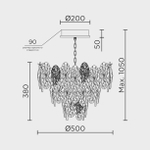 Подвесная люстра MODELUX ML.9528.500 GD