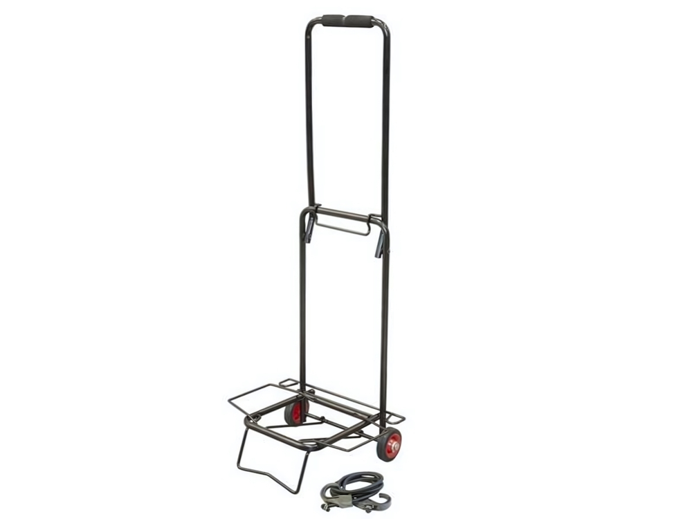 Тележка до 15кг с пластиковыми колесами, черная BX-15ZP-2