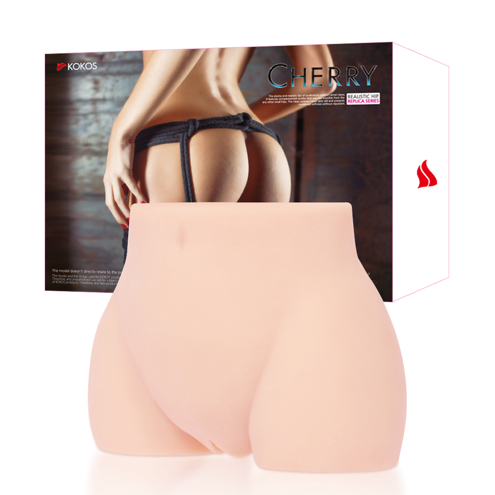 Мастурбатор-торс Real Hips Cherry телесный с двумя каналами KOKOS M10-03-21