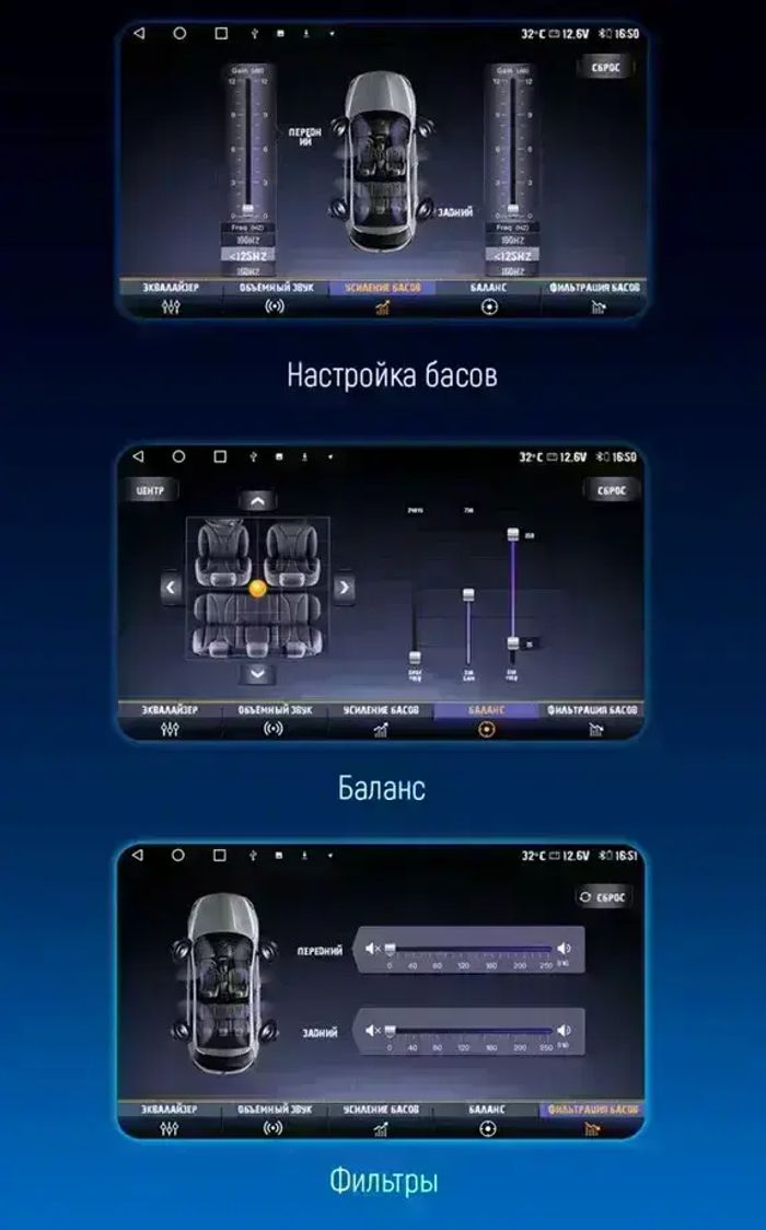 Магнитола для Volkswagen Touareg 2002-2010 - Kuberg OL-9106 QLed, Android 13, Быстрейшая, CarPlay, SIM-слот