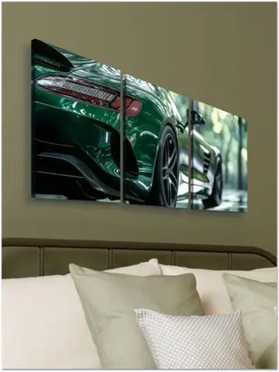 Картина Зелёный блеск JT модульная 50x70см 3шт.