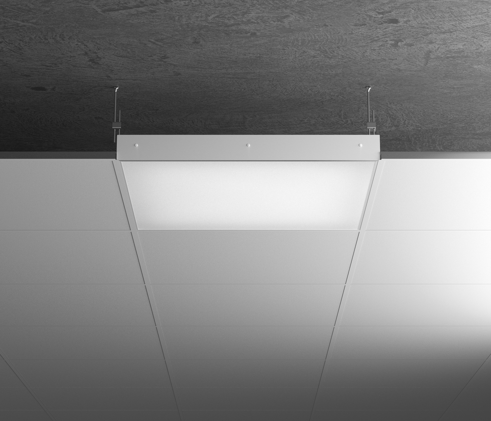 Светильник LED ДВО с равномерной засветкой Office Comfort 90Вт 5000К 90Ra Опал 595х595х60мм GENILED