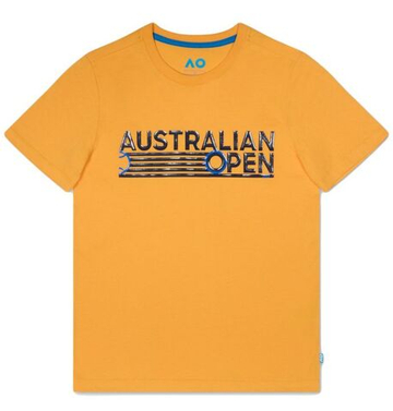 Футболка для мальчика теннисная Australian Open Retro Graphic - Оранжевый