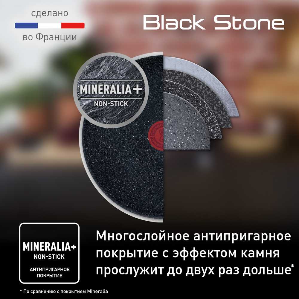 Сковорода Tefal Black Stone 28 см G2810672
